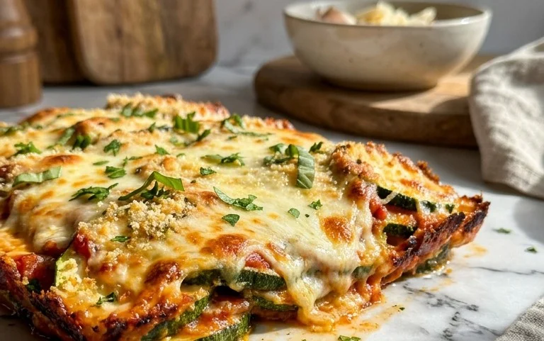 Three Cheese Zucchini Parmesan