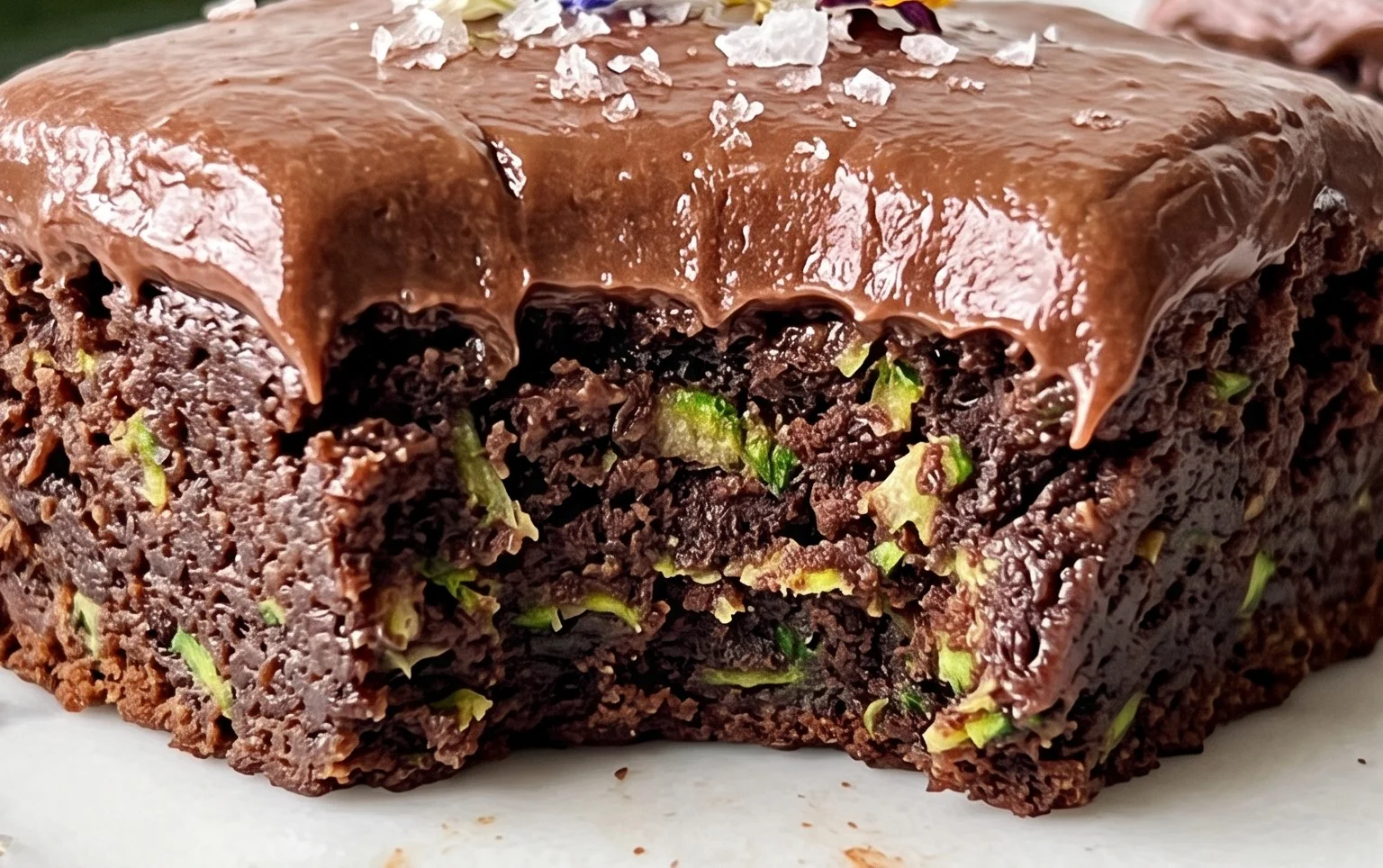 Zucchini Brownies with 1 minute Frosting!