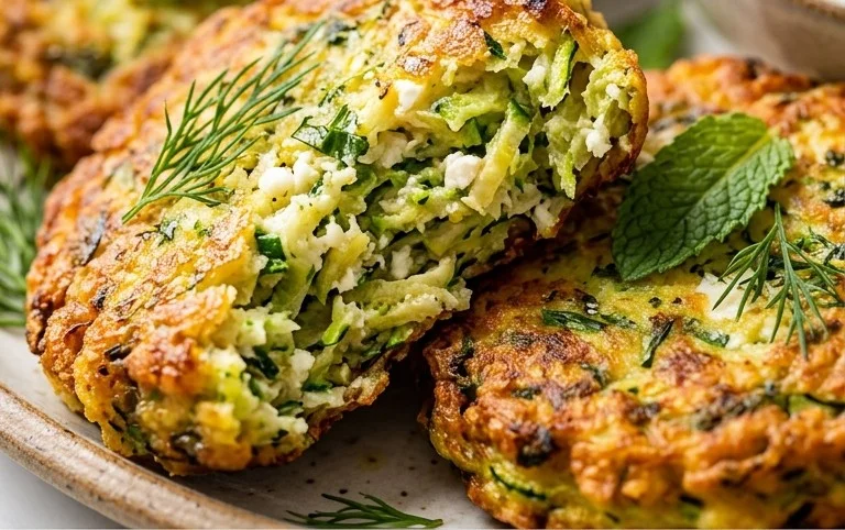 Kolokithokeftedes (Greek Zucchini Fritters)