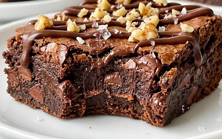 Flourless Chickpea Brownies (Vegan & Gluten Free)