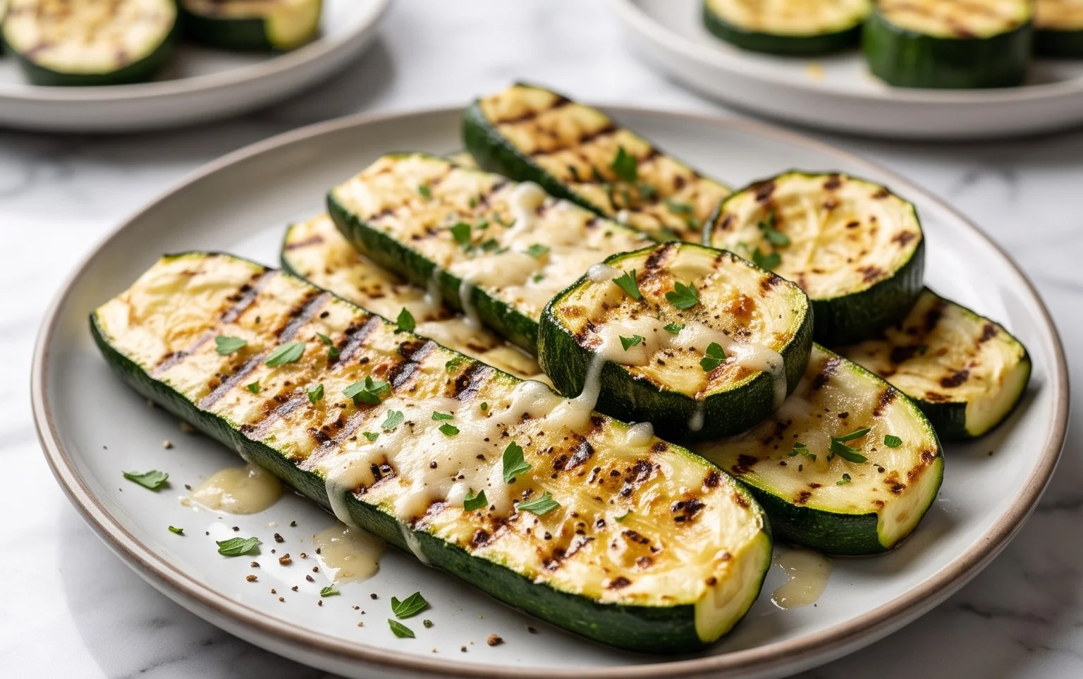 Grilled Zucchini with Parmesan