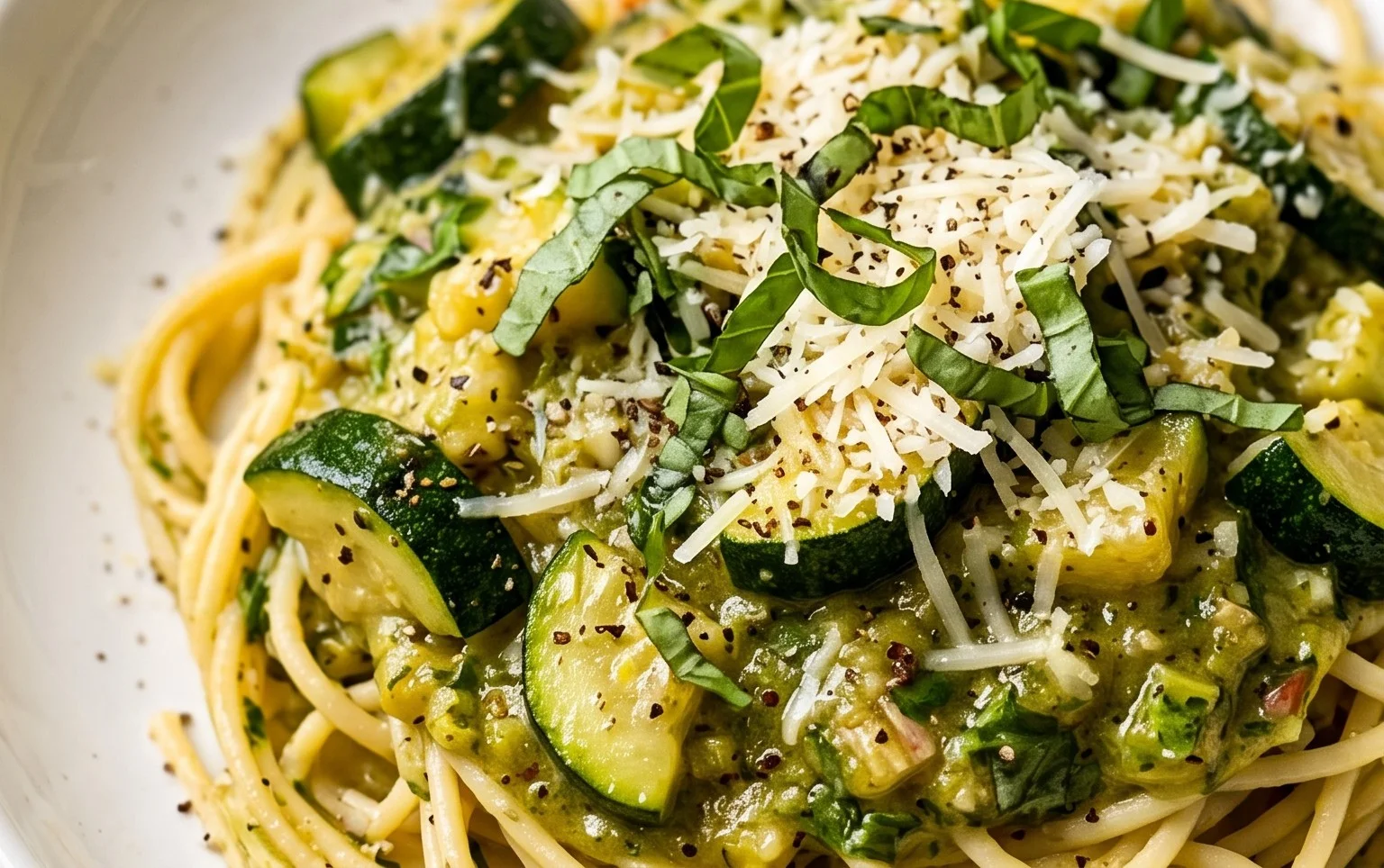 Simple Fresh Zucchini Pasta Sauce