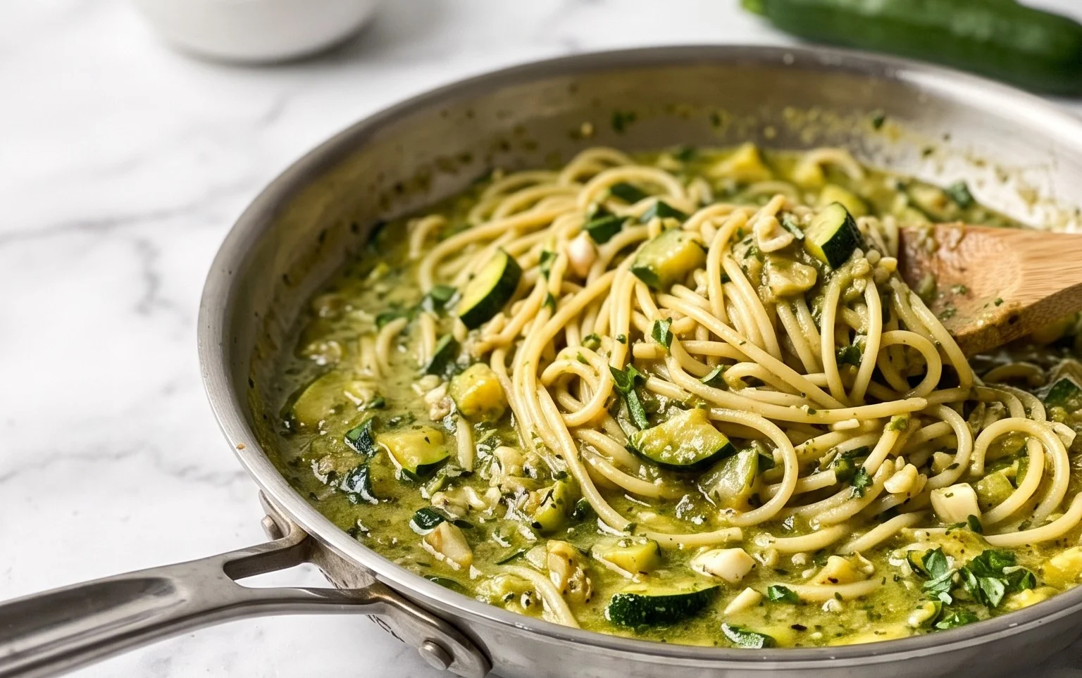 Simple Fresh Zucchini Pasta Sauce