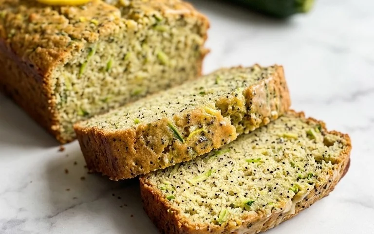 Easy Lemon Poppy Seed Zucchini Bread